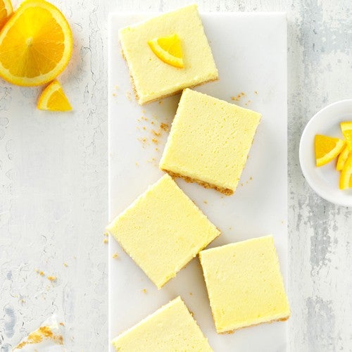 White chocolate orange cheesecake